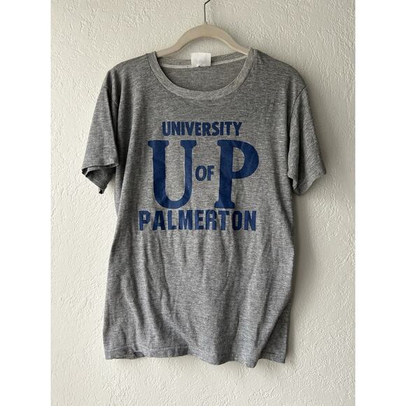 Vintage Other - Vintage 80s Palmerton Shirt Size Medium USA Single Stitch Paper Thin Soft Gray